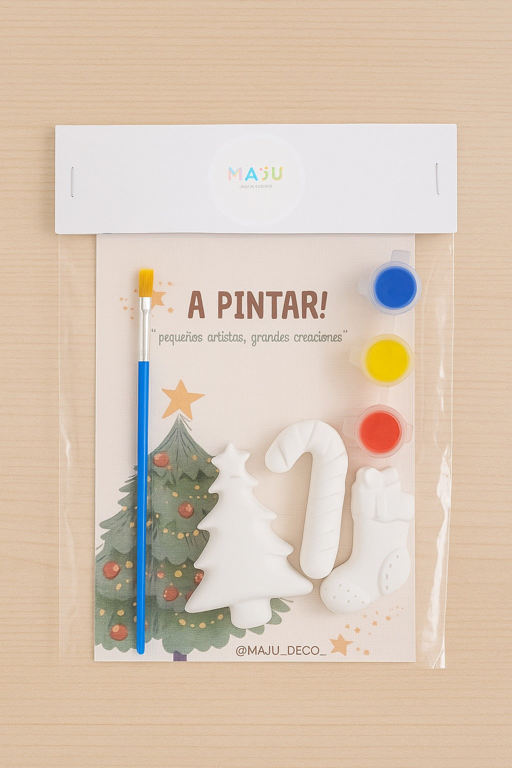 Set Para Pintar Navideño (Yeso)