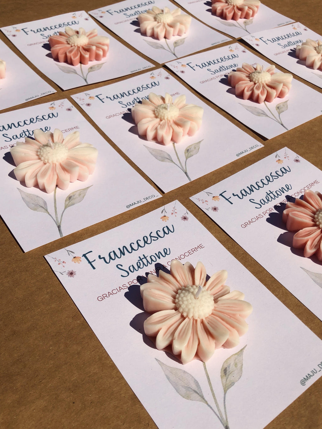 Vela Margarita en Tarjeta